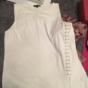 Guc, Ralph Lauren cream tank with detail size xl